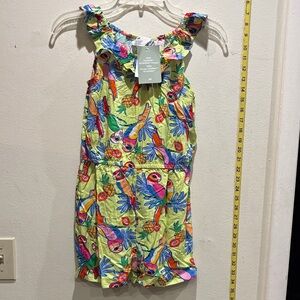 H&M Multicolor Tropical Print romper